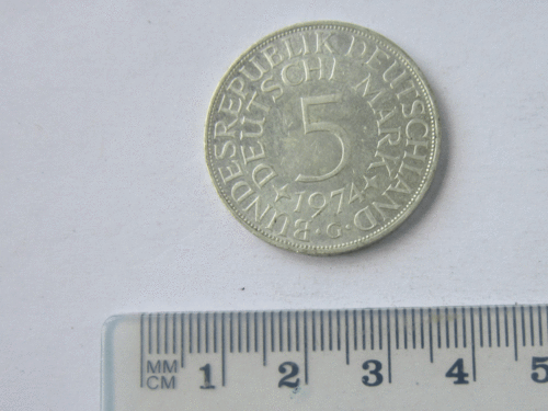 Konvolut, 2 Münzen Silberadler 1974 G
