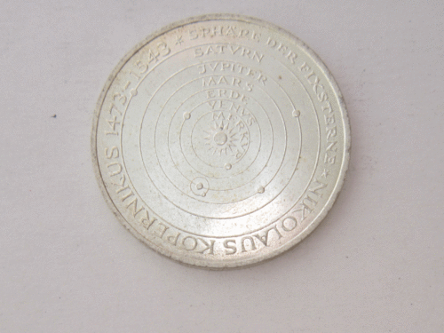 Konvolut zwei Münzen, Kopernikus, 1973