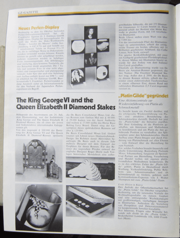 Goldschmiedezeitung, European Jeweler 9-1976