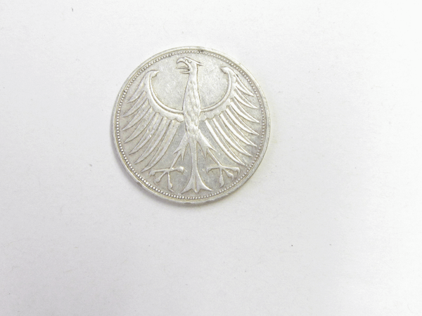 5 DM, Silbermünze, Silberadler, 1968 F