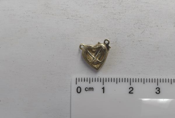 Hübsche Gold-Schließe  GG 585, Herz