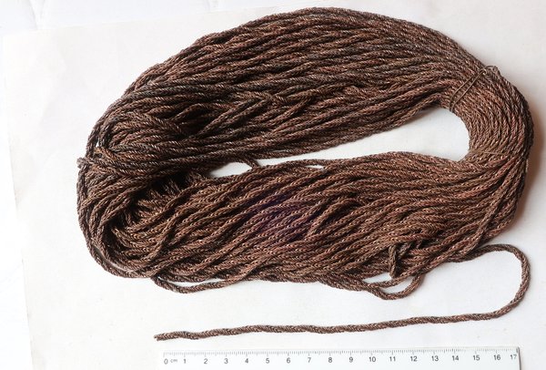 Zopfkette, 3-mm, 25 Meter, aus Tombak (roh)