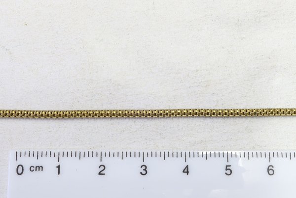 Venezianer-Kette aus Messing (roh), 2 mm, 25 Meter