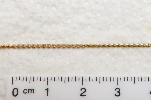 Dünne Kette aus Messing (roh),1 mm, 50 Meter