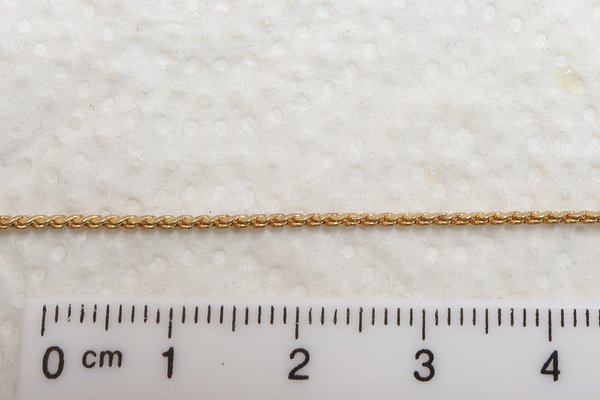 Dünne Kette aus Messing (roh),1 mm, 50 Meter
